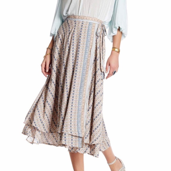 Free People Wrap Skirt - Picture 3 of 9